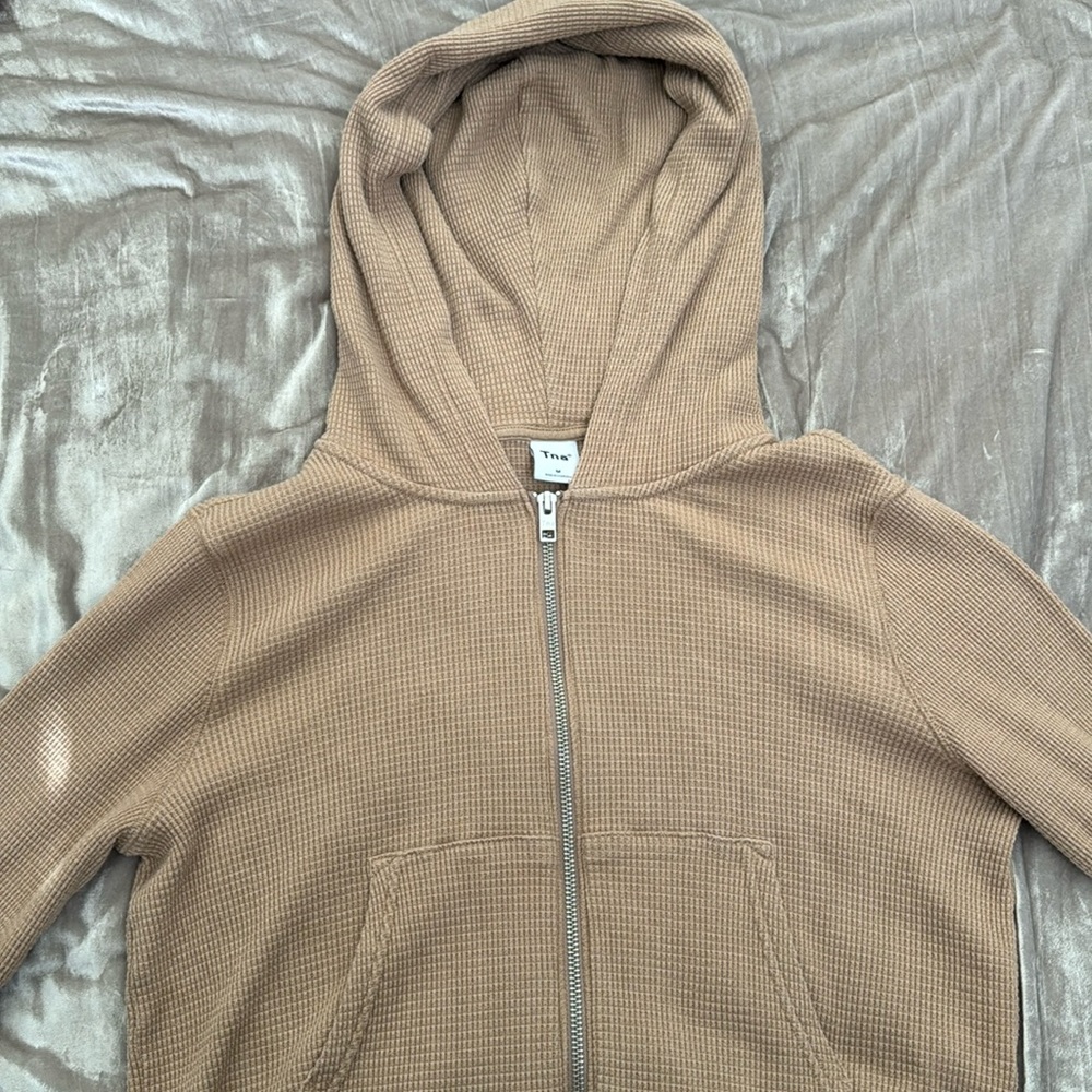 Aritzia Waffle Zip Hoodie Women’s Size M